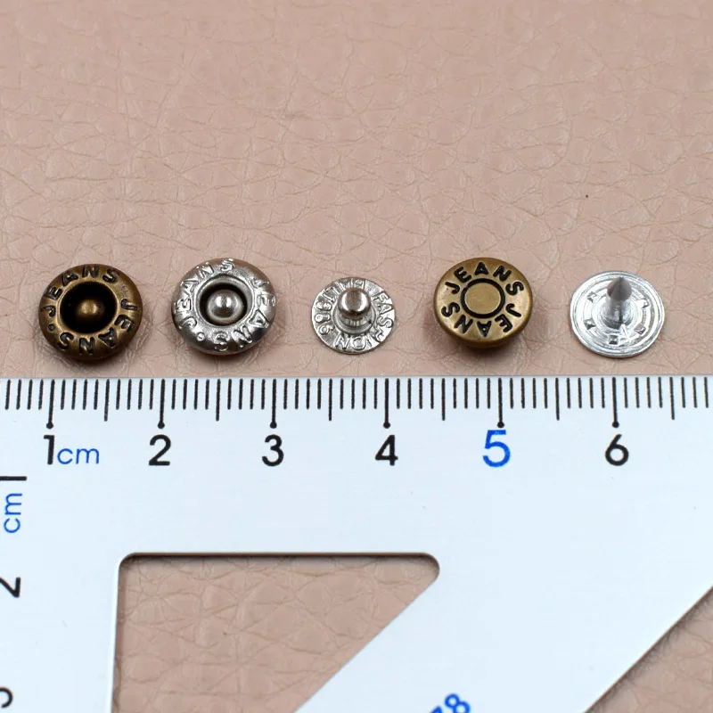Jeans Buckle Decorative Accessories Round Buttons Hand-Press Die Rivet Buckle Pocket Buckle Ding Adjustment Button Metal 2