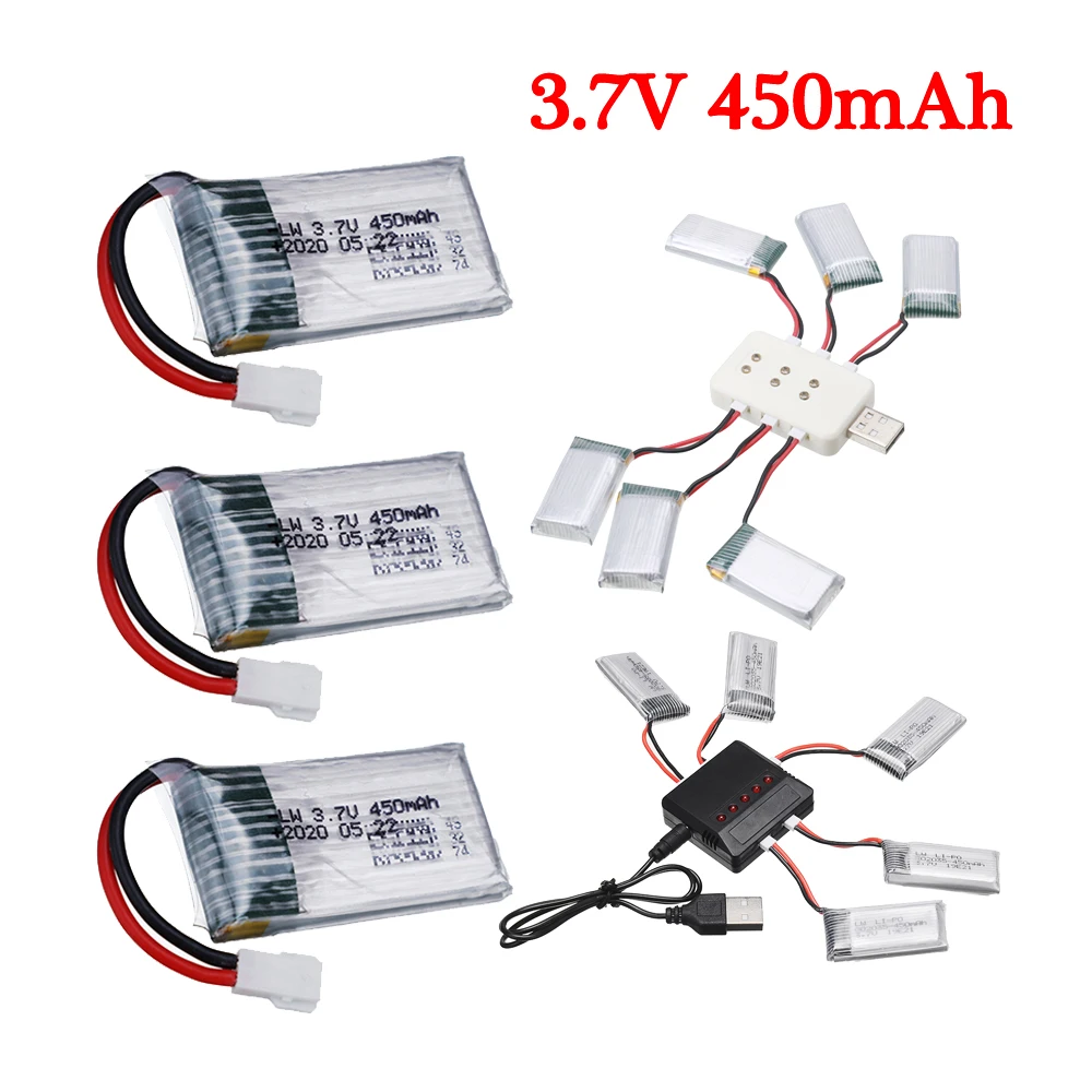 

3.7V 450mAh Lipo battery for H107 H31 KY101 E33C E33 RC helicopter RC Quadcopter Spare Parts for 3.7v drone battery charger