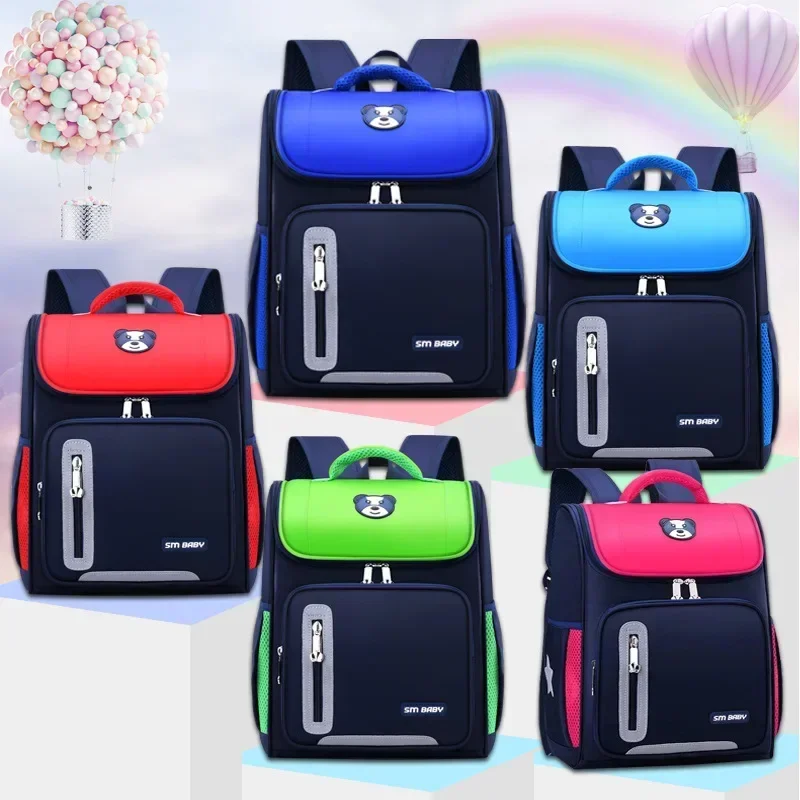 New Backpack Children Primary School Student Schoolbag Spine Protection Load Reduction Girl Large Capacity Kid Boy Shoulder Bag 1