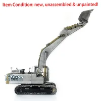 KIT LESU PC360 AC360 RC Hydraulic Excavator 1/14 Remote Control Earth Digger Model Unpainted Kits Vehicle with Light System ESC 2