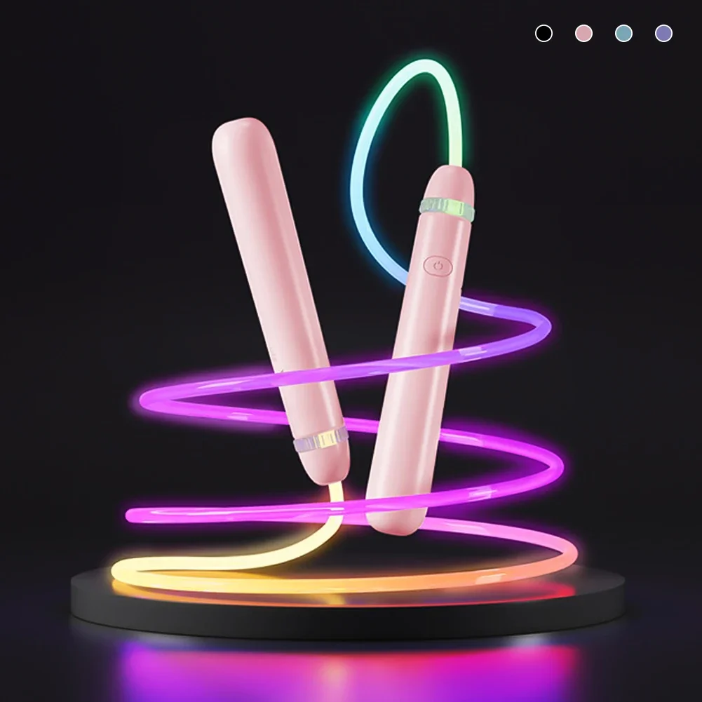 Usb Rechargeable Skipping Rope Color Changing Led Jump Rope for Kids Adults Usb Rechargeable Light-up Skipping Rope for Fitness