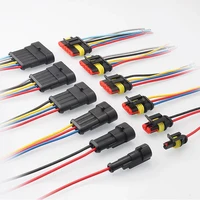 4Pin Waterproof AMP Auto Connector 18AWG Male Female with Wire Quick Disconnect for Truck DJ7041-1.5-11/21 OEM 282088-1/282106-1 6
