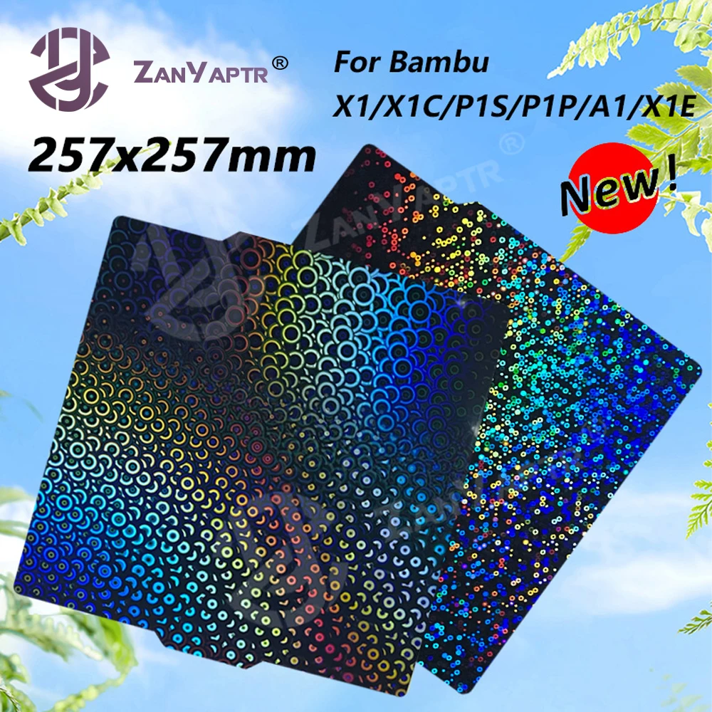 Bamblab 빌드 플레이트 P1s 용수철 스틸 시트용 H5H PEY 플레이트, P1s 대나무 랩 Bamblab X1 A1, 257x257