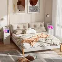 Прикроватная тумбочка, тумбочки для спальни, простая стойка для хранения, современный шкаф большой емкости, многослойные шкафчики для хранения, скандинавская мебель — изображение 5