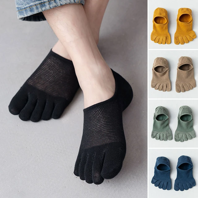Short Five Toe Socks Cotton, Socks Men Thin Five Fingers
