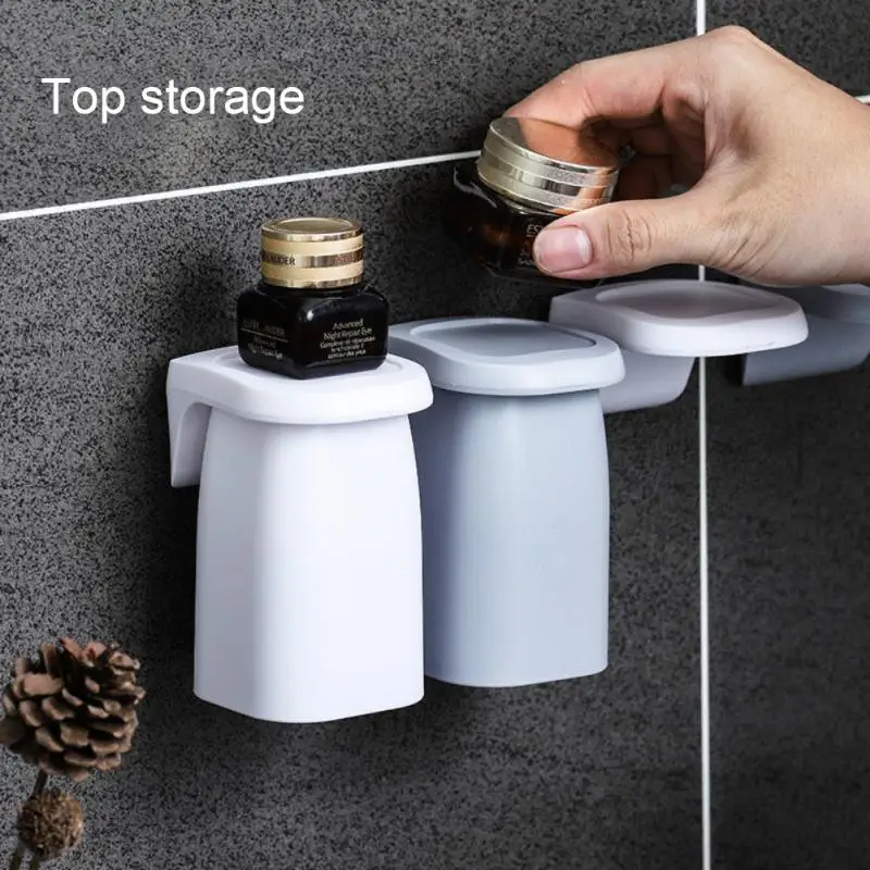Creative Magnetic Suction Mouthwash Cup Wall-mounted Toothbrush Rack Upside-down Brushing Cup Holder Home Bathroom toothbrush cup