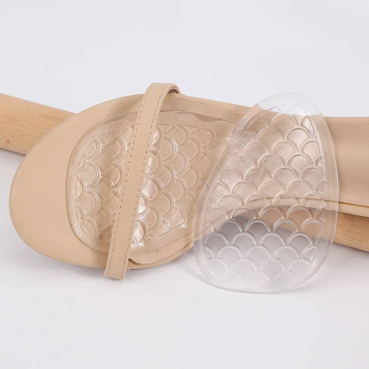 2 PCS Metatarsal Pads Forefoot Pads Non-Slip Open Toe Shoes Pain Relief Comfort Women