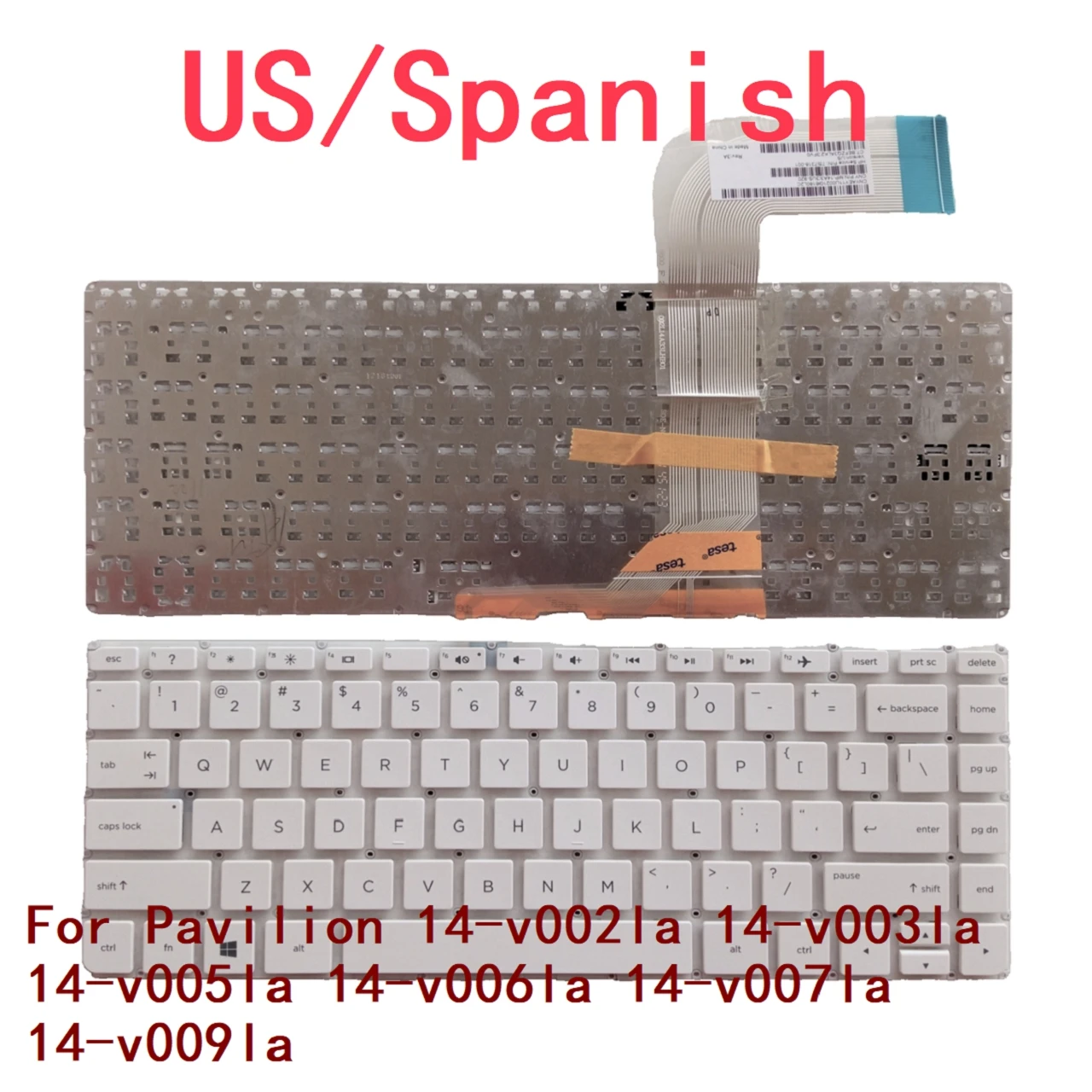 

Новая клавиатура с испанской раскладкой для ноутбука HP Pavilion 14-v002la 14-v003la 14-v005la 14-v006la 14-v007la 14-v009la