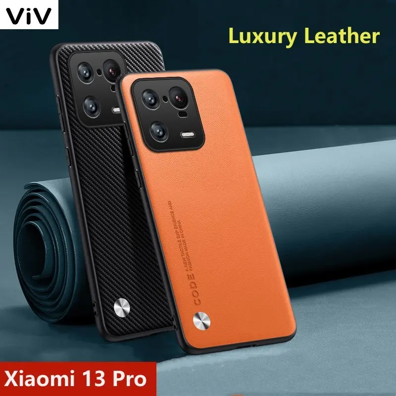 

Стильный чехол для Xiao mi 13 Pro, роскошный защитный чехол из искусственной кожи на заднюю панель телефона для Mi 13 13Pro Mi13, противоударный бампер