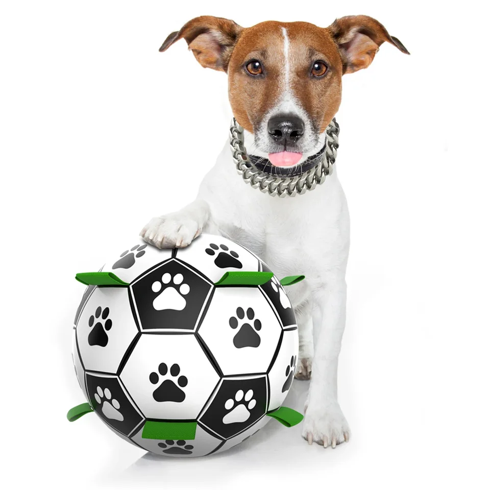 Durable Interactive Dog Soccer Ball Teething Toy