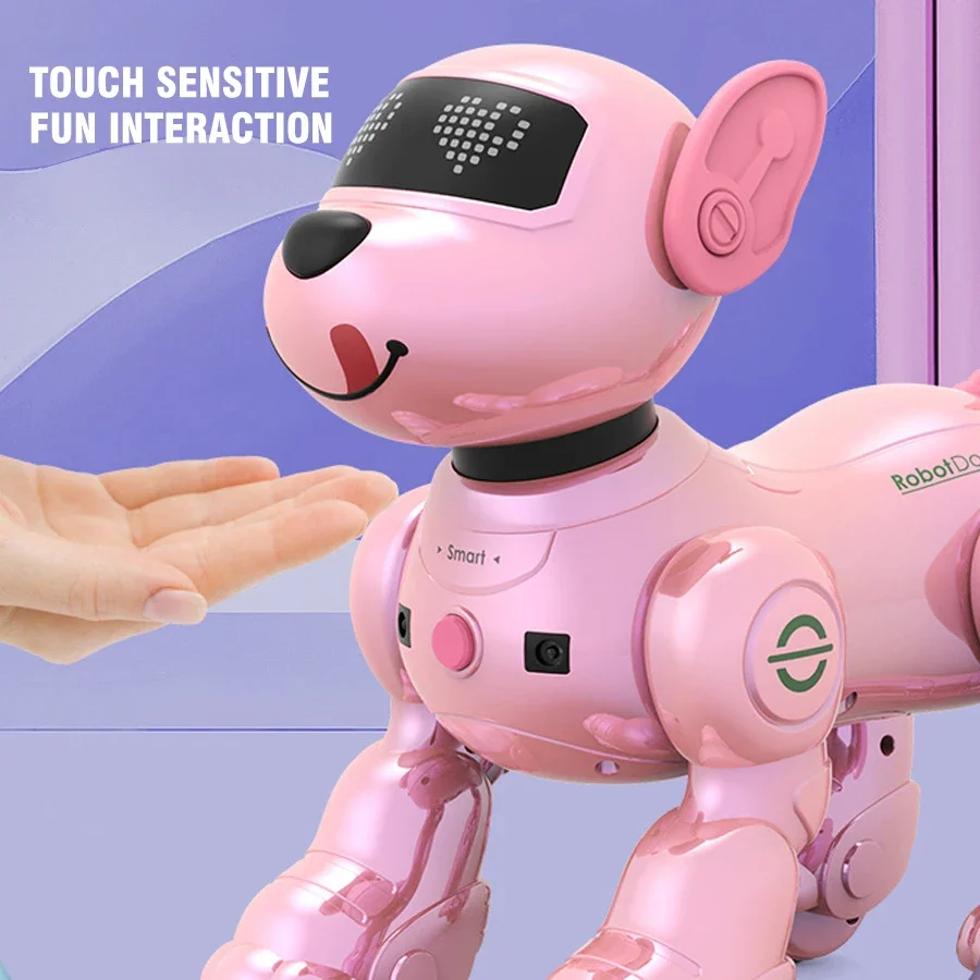 Kawaii Smart Robot Dog Girls Cute Puppy Pets Intelligent Programming Walking Will Call Singing Dancing Dog Toys Birthday Gifts
