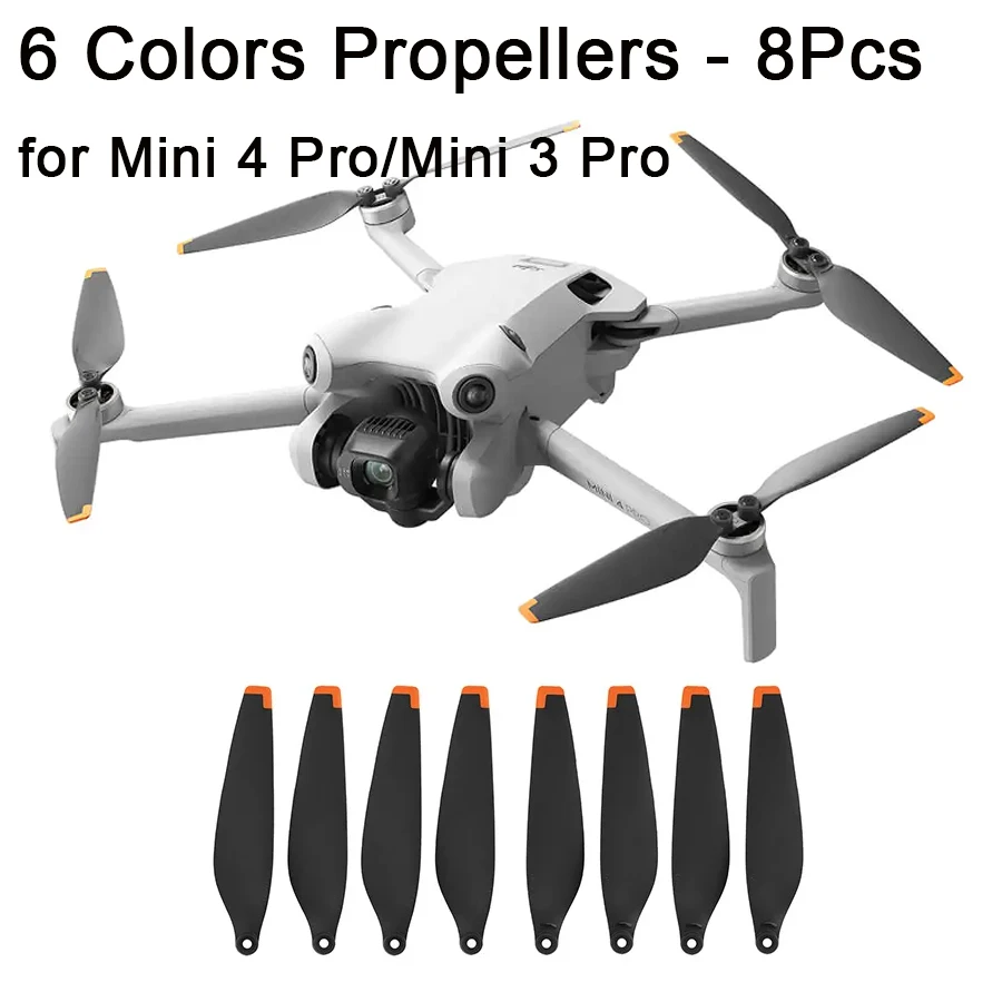 Dji Mini 4 Pro Propellers 6030F Low Noise Drone Light Wing Fans Spare Parts Quick Release 8Pcs For Dji Mini 4 Pro Accessory
