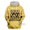 Creedence Clearwater Revival 3D Print Clothes Streetwear Men Hoodies Sweatshirt Fashion Zip Hooded Long Sleeve Pullover Tops H09 1