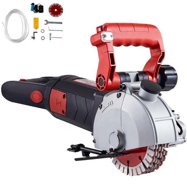 SucceBuy Max 4800W chasseur mural coupe-béton électrique Laser visée rainure Machine 125mm scie circulaire outil de coupe 1