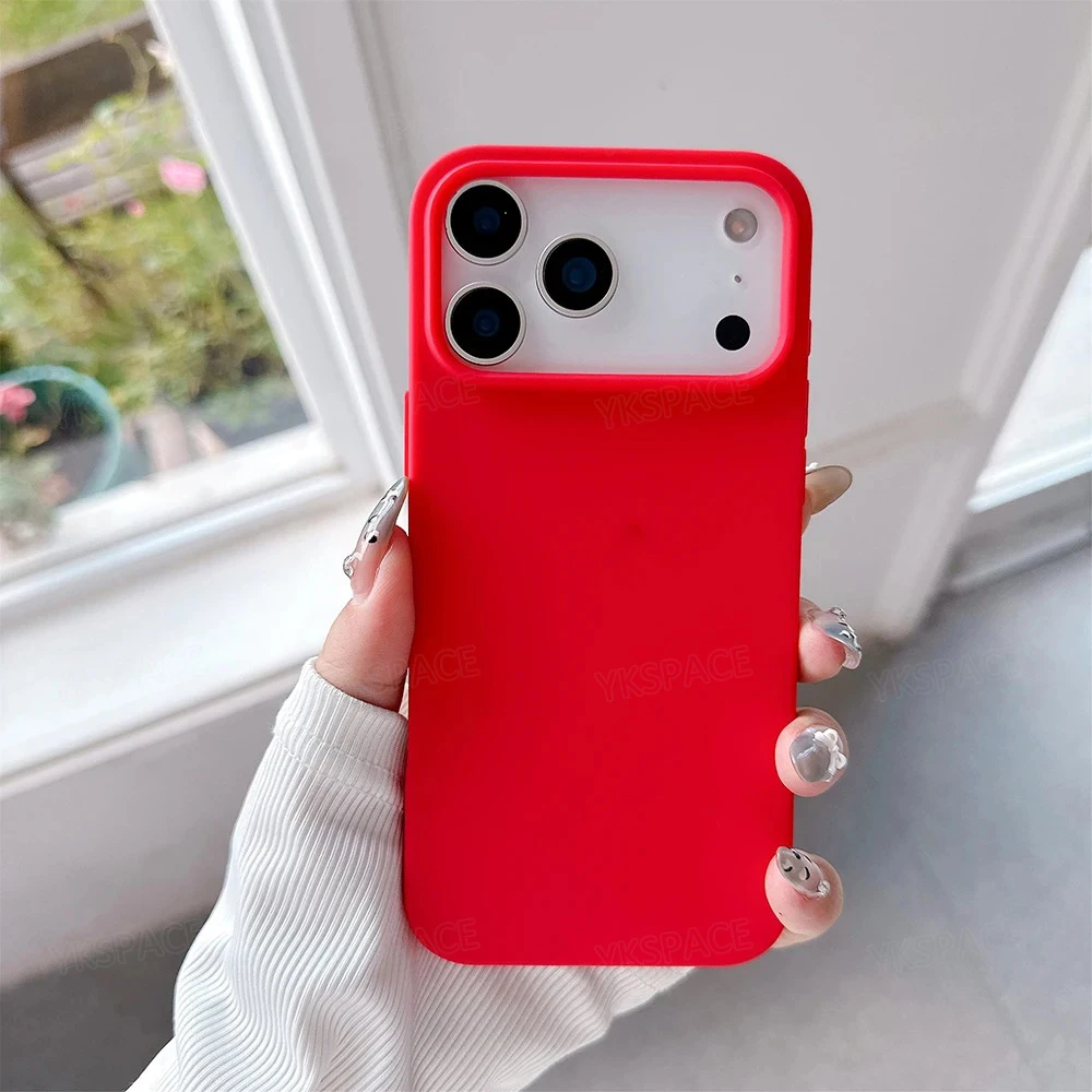 Luxury Liquid Silicone Case - Soft Matte Frosted Shockproof & Anti-Fingerprint Phone Cover in 27 Colors