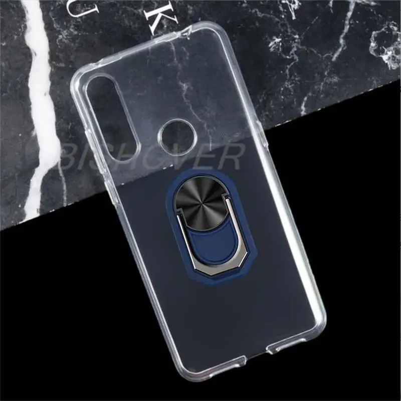 Elegant Finger Ring Soft TPU Silicone Case – Sleek Back Cover