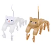 Cat Hangers With 10pcs Clothes Pegs Indoor Outdoor Laundry Clips Underwear Socks Multifunctional Storage Drying Rack 2