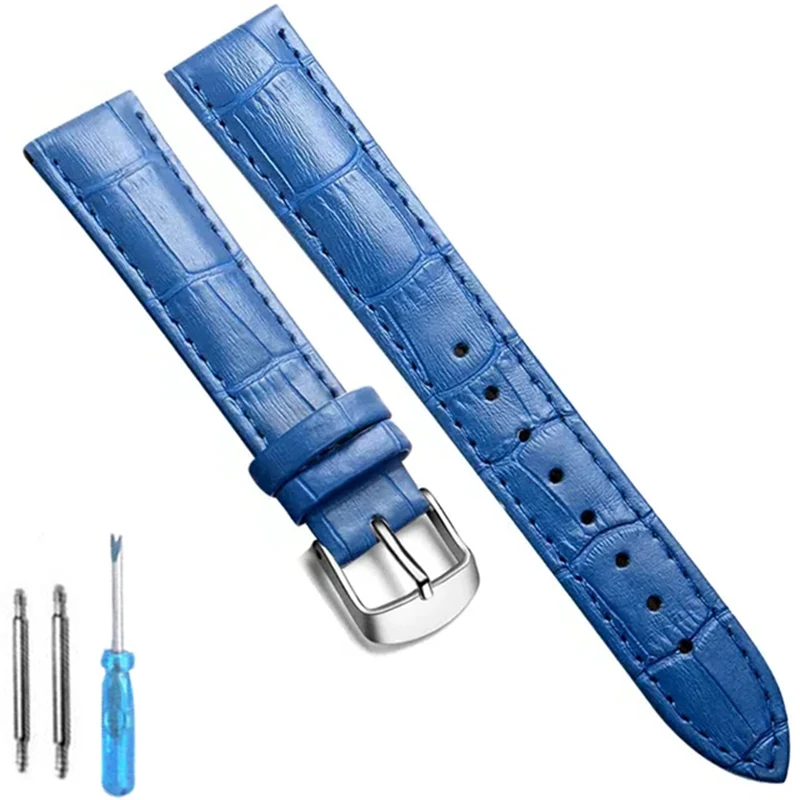 Premium Genuine Leather Watch Band - High-Quality, Comfortable Strap with Tool Included