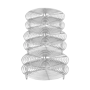 LFGB Certification Pure 304 Stainless Steel Kitchen Steaming Rack Ultra Durable Table Pot Holder Steaming Tool for Breakfast