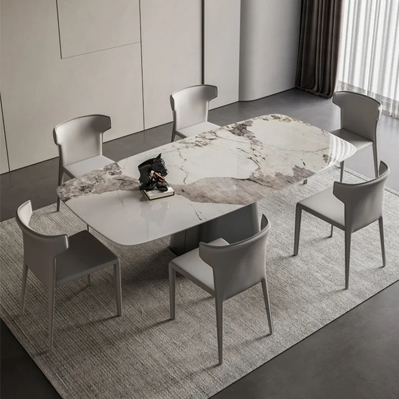 

Restaurant Mobile Dining Table Marble Coffee Hall Living Room Wall Kitchen Luxury Dining Table Side Mesa De Jantar Furniture