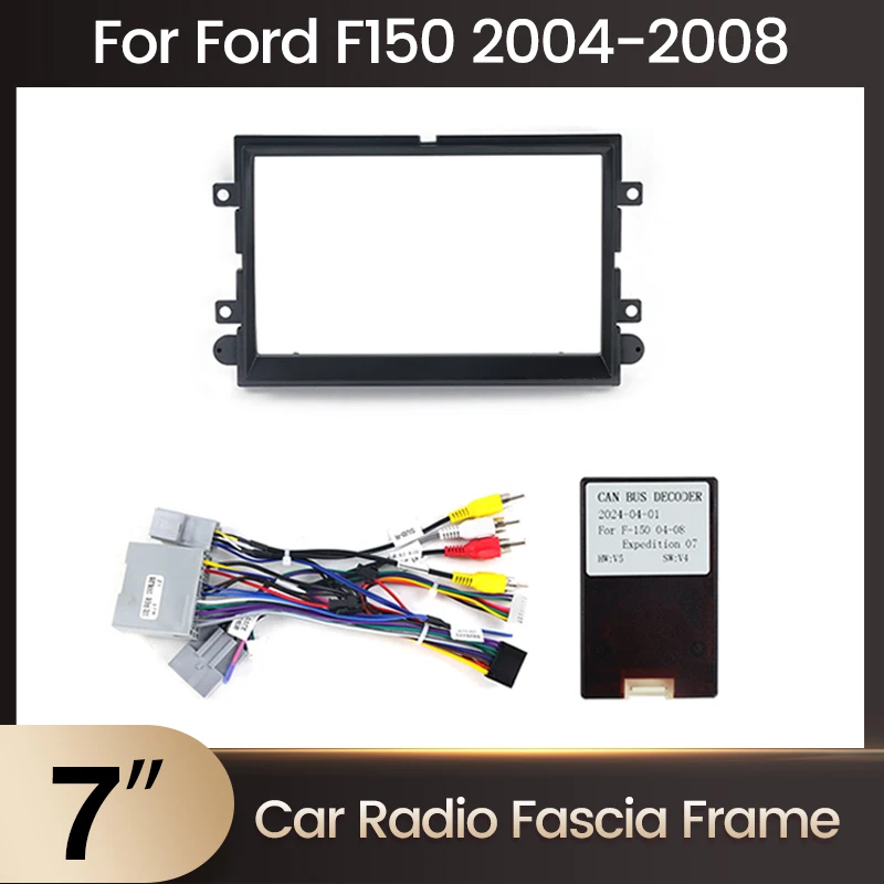 PHEZEN 7 Inch Touchscreen Car Stereo Fit For Ford F150 2004-2008