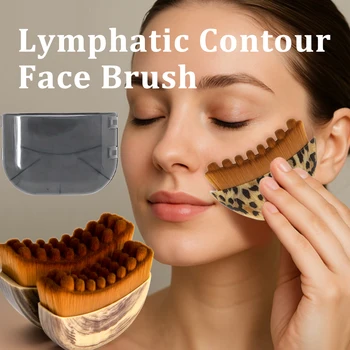 Portable Lymphatic Contour Face Brush, Facial Sculpting Lymphatic Drainage Tool, Lymphatic Drainage Massager Fit The Skin 1
