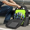 Tool Backpack, Heavy-Duty Tool Bag with Padded Shoulder, Waist Straps, Water-Resistant Construction HL051 3