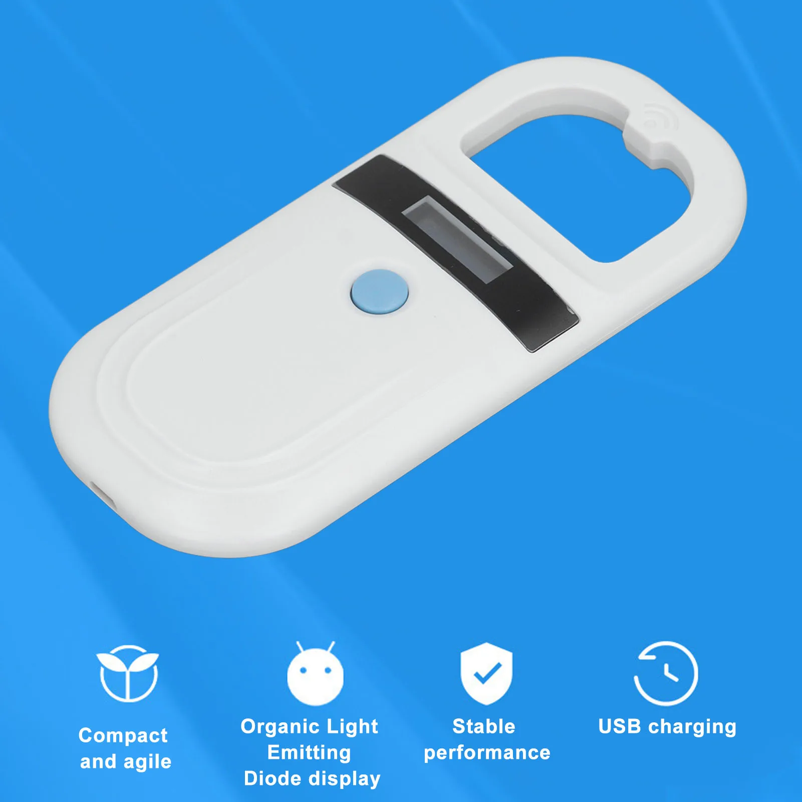 Animal Chip Scanner White 134.2KHz Pet Microchip Scanner USB Pet Cat Dog Microchip Scanner for ISO11784/85 FDX-B & EMID