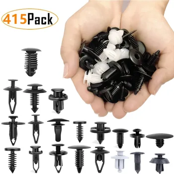 50-415pcs Auto Clip di Fissaggio Parafango Auto Push Fermo Spille Rivetto Paraurti per Porta Pannello di Rivestimento Fermo Kit di Fissaggio Accessori Auto