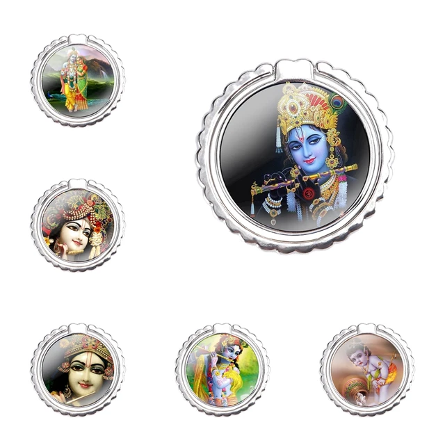 Jaz Divine Handmade Designer Lord Krishna with Flute Silver Pendant Evil  Eye Key Ring for Nazar Protection : Amazon.in: Jewellery