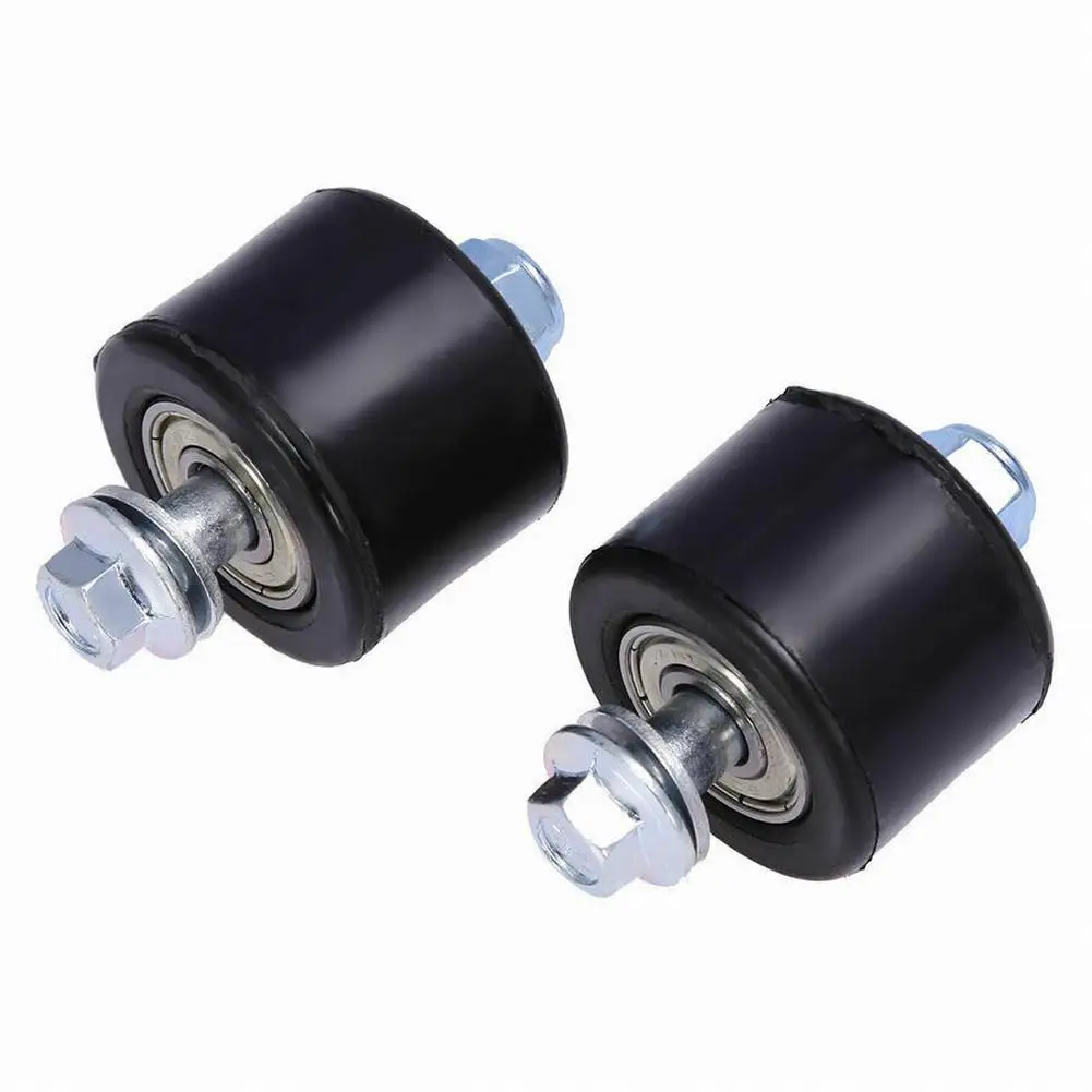 2Pcs 8mm Drive Chain Pulley Roller Slider Tensioner Wheel Guide For Yamaha YFM350 Dirt Street Bike Motorcycle Accessories