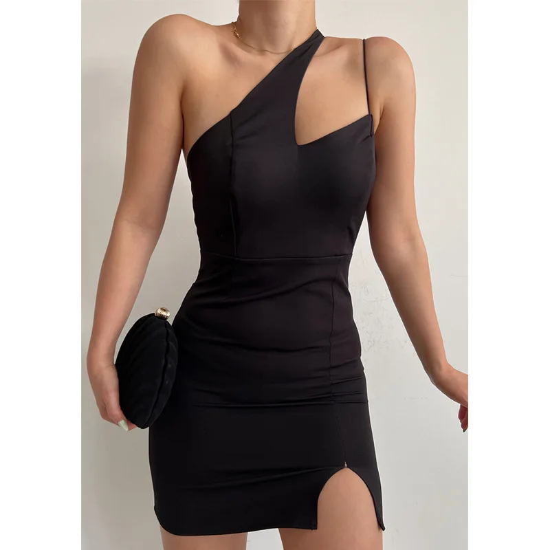 

Women's Irregular Straps Mini Dress Outfit for Night Club Party Dresses Summer Spaghetti Strap Party Club Dresses 2024