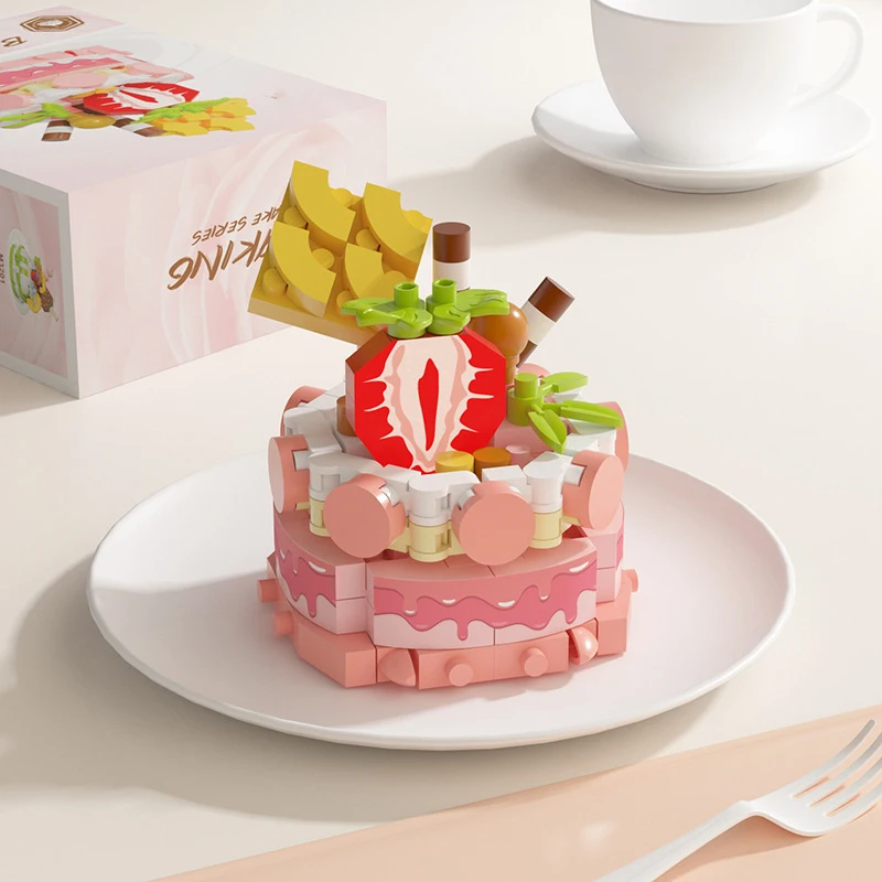 Floral Fantasy Candy Building Block Toy - Creative Home Decoration & Birthday Gift
