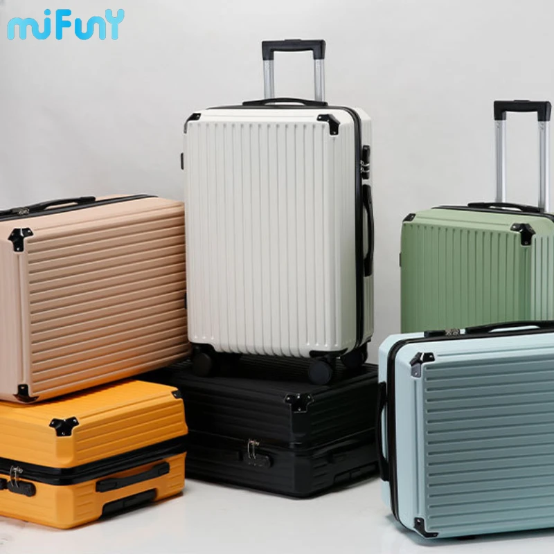 

MiFuny Rolling Luggage Ultra Light Unisex Universal Rod Luggage Large Capacity Silent Universal Wheel Zipper Password Box 20inch