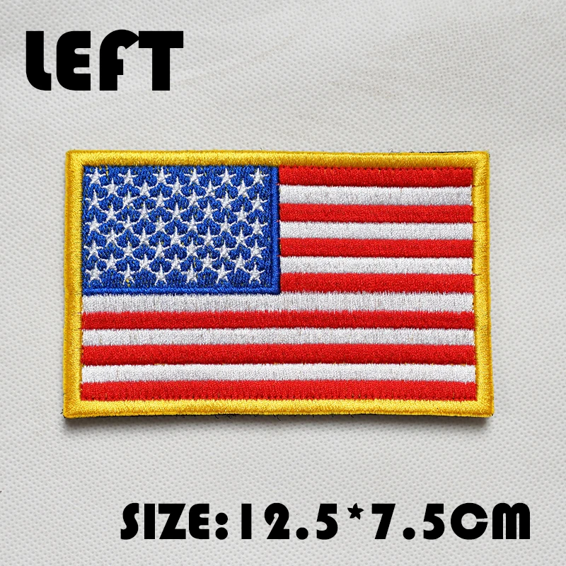 TSNK Embroidery Patch Tactical Badge Large Size "USA FLAG" Armlet embroidery patch