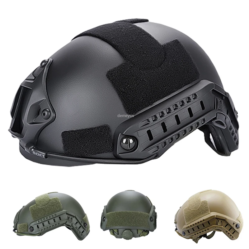 Military Tactical Helmet Fast MH PJ Cover Casco Airsoft Helmet Outdoor  Sports Paintball Fast Jumping Head Protector