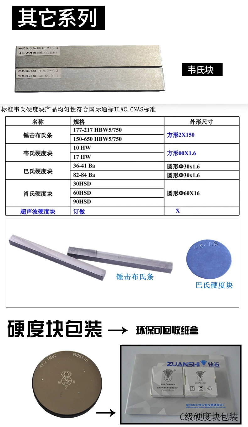 rockwell bloco padrão do verificador da dureza