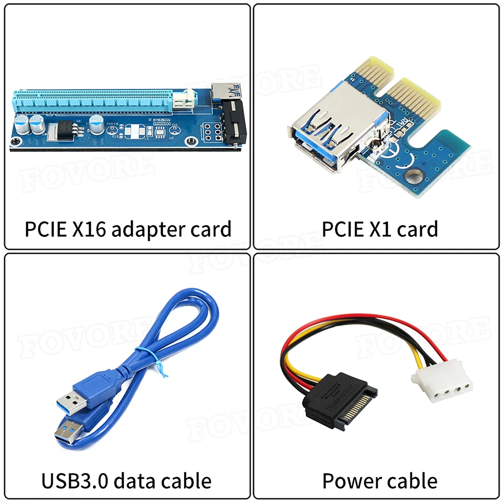 Adattatore PCI-E 16X Estensione - Per Schede Video, Con Alimentazione 6 Pin - Foto 3