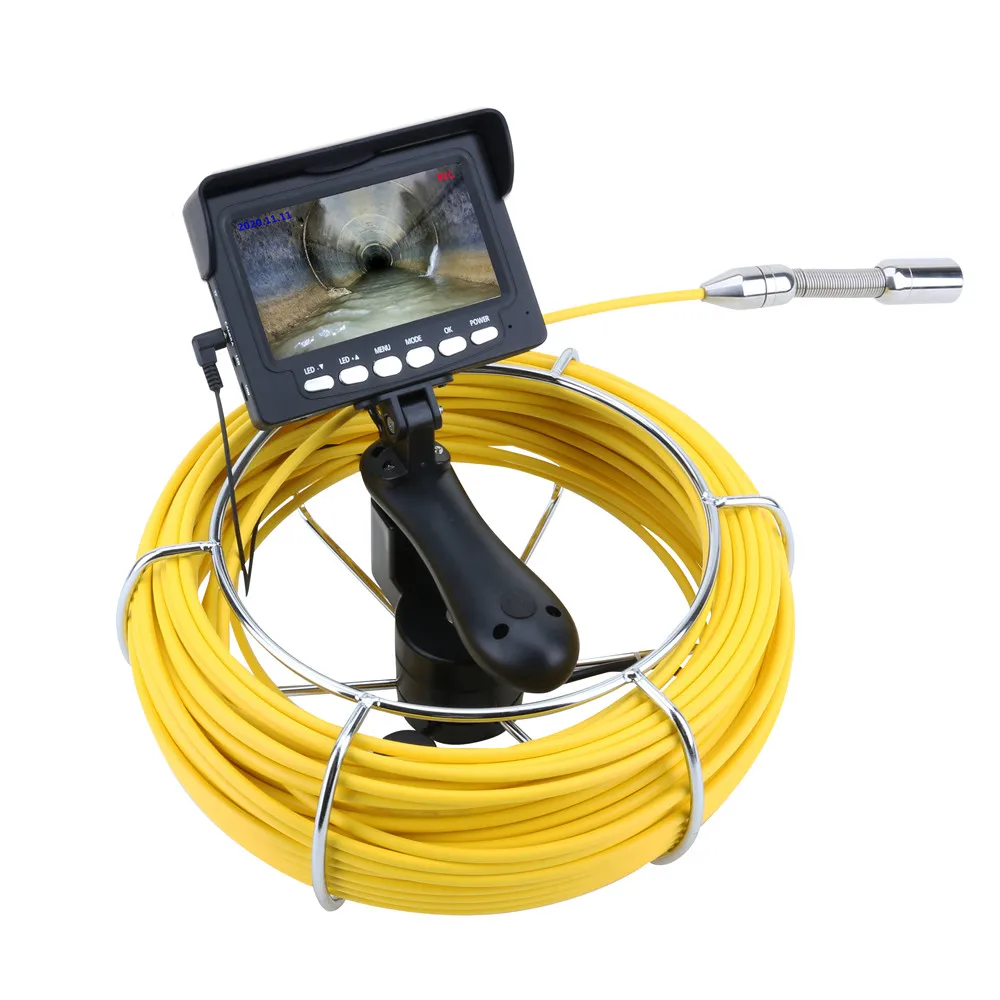 Pipe Inspection Camera with DVR 16GB Card,MAOTEWANG 22MM Sewer Drain  Industrial Endoscope IP68 10/20/30/50M