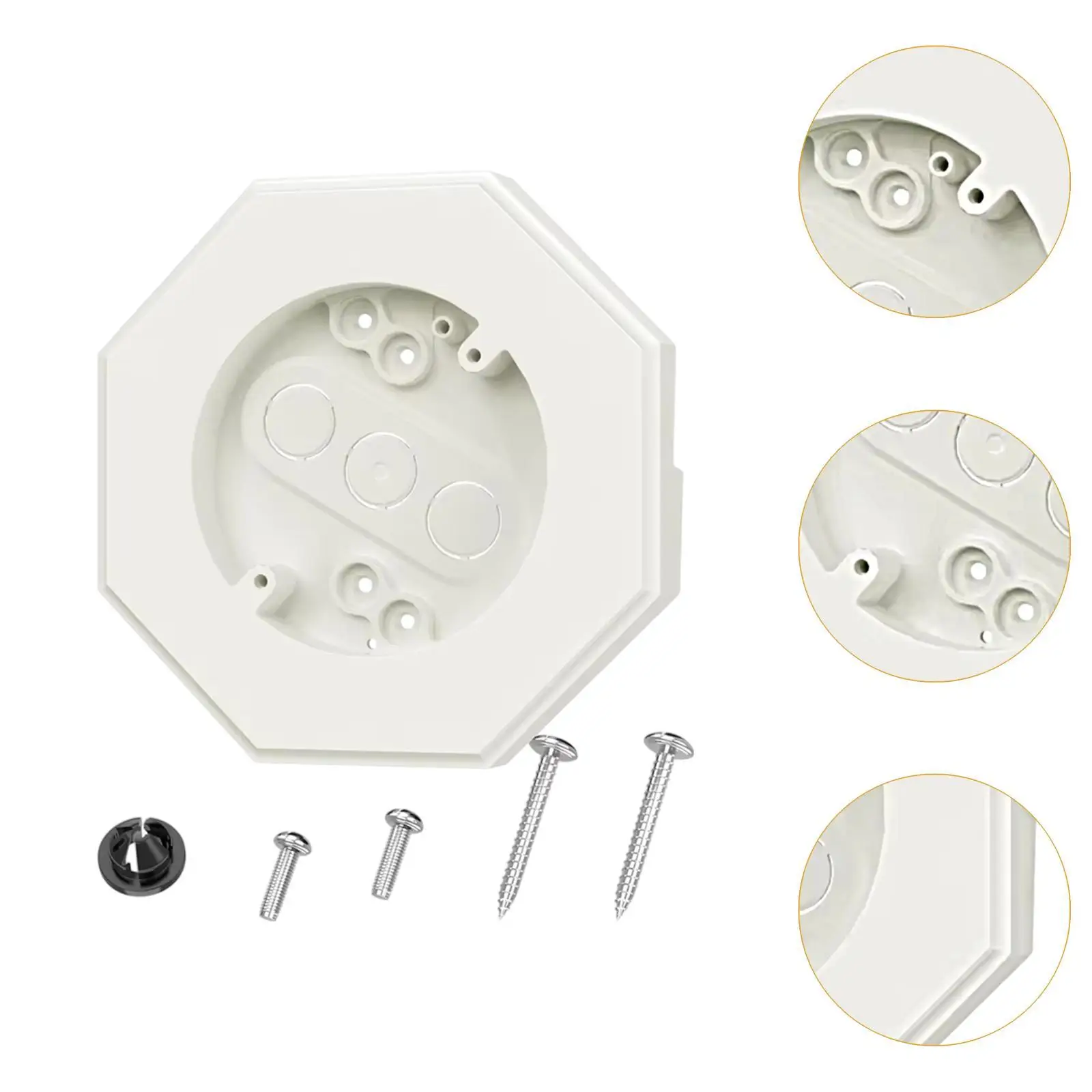 Vinyl Siding Mounting Blocks with Built in Electrical Box Professional Light Mounting Kit Vertical Siding Lamps Plate