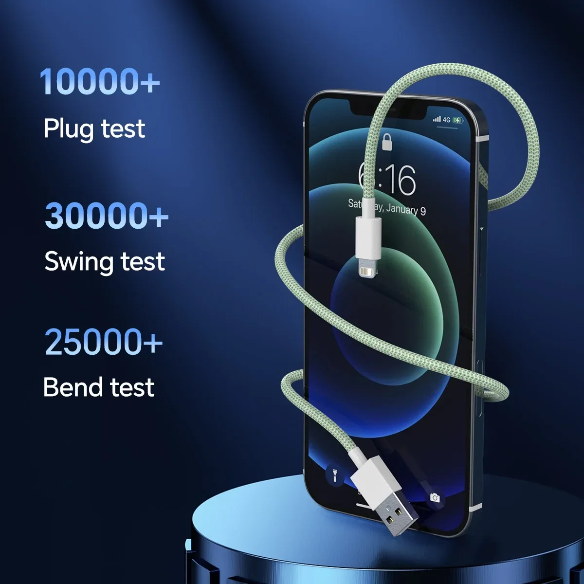 High-Speed USB Cable with Lightning Connector - Fast Charging & Data Transfer