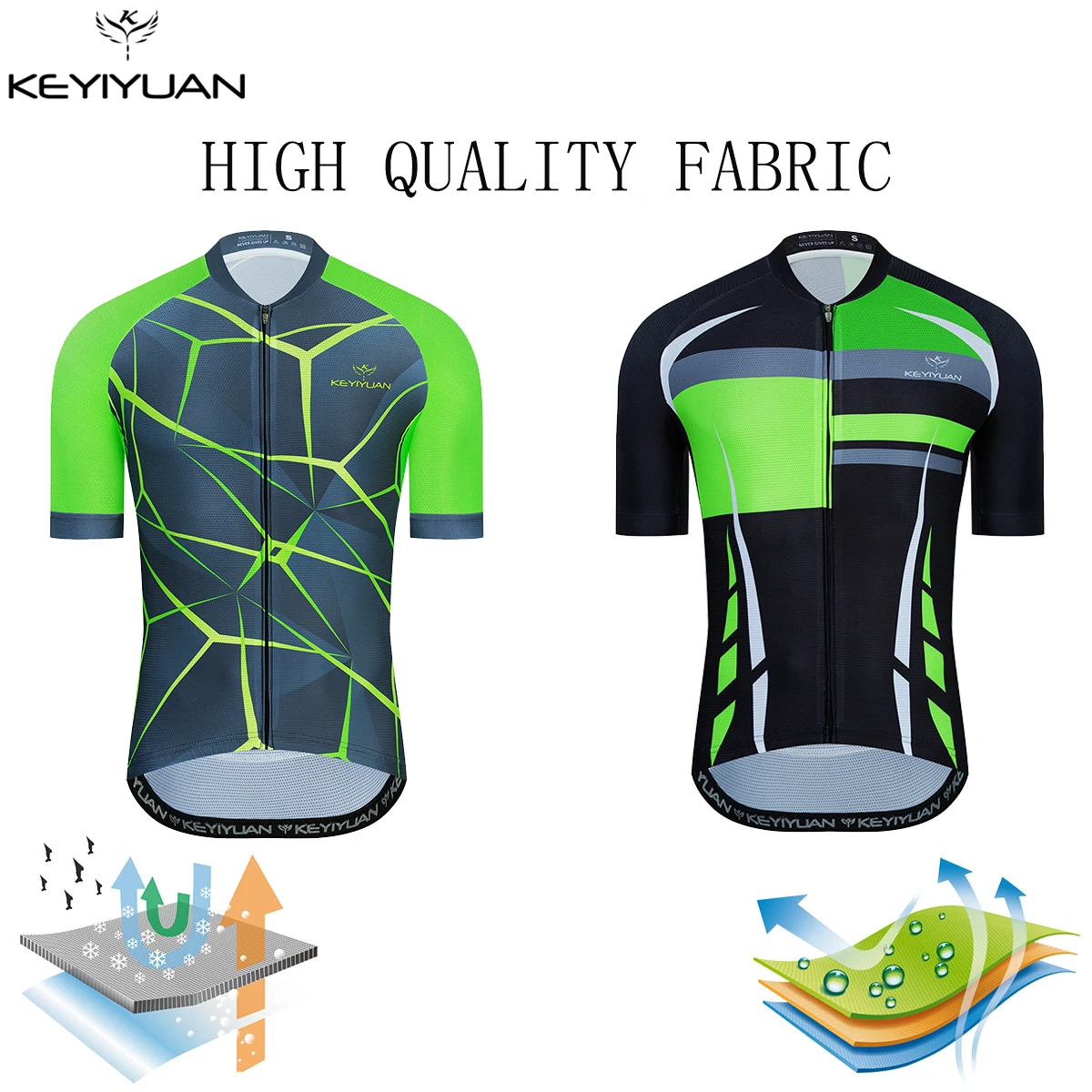 

KEYIYUAN New Retro Cycling Jersey Men Short Sleeve Bike Clothing Summer Road MTB Shirt Mountain Bicycle Wear Camisas Ciclista