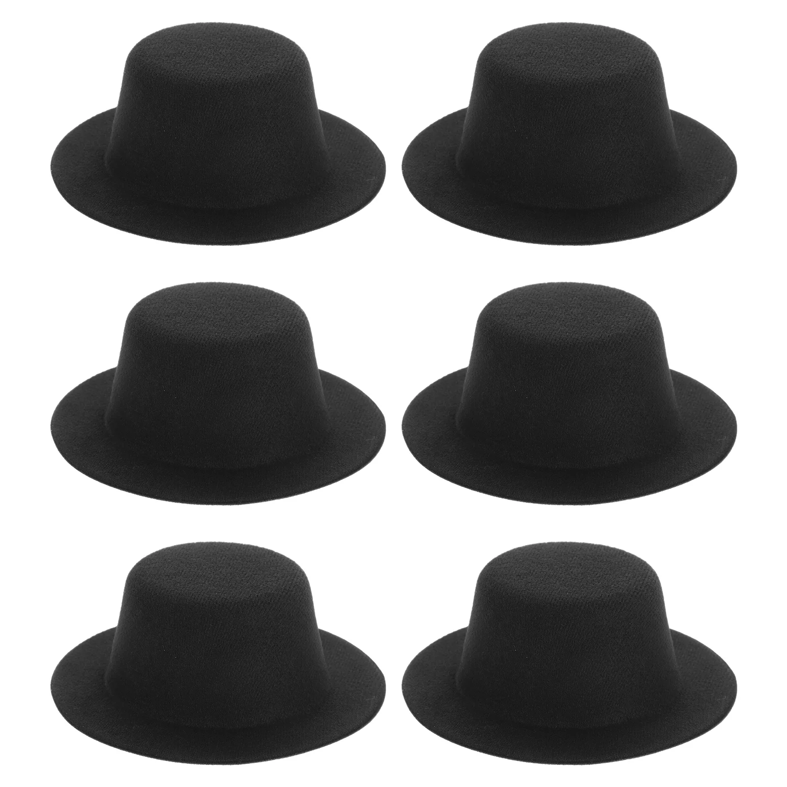 

6 Pcs Brushed Cloth Hat Embryo DIY Accessory Replaceable Hats Lovely Miniature Snowman Top Delicate Pet Caps