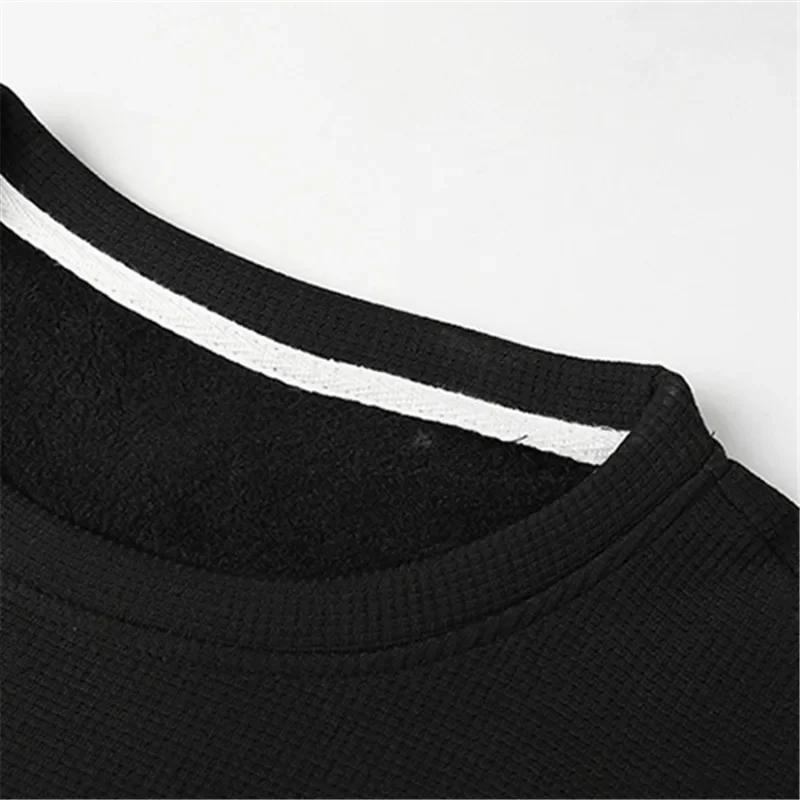 2023 Solid Color Sweatshirt Men's Harajuku Hoodie O Neck Long Sleeve Casual Sweatshirt Men's Pullover Top Dew Men's Harajuku