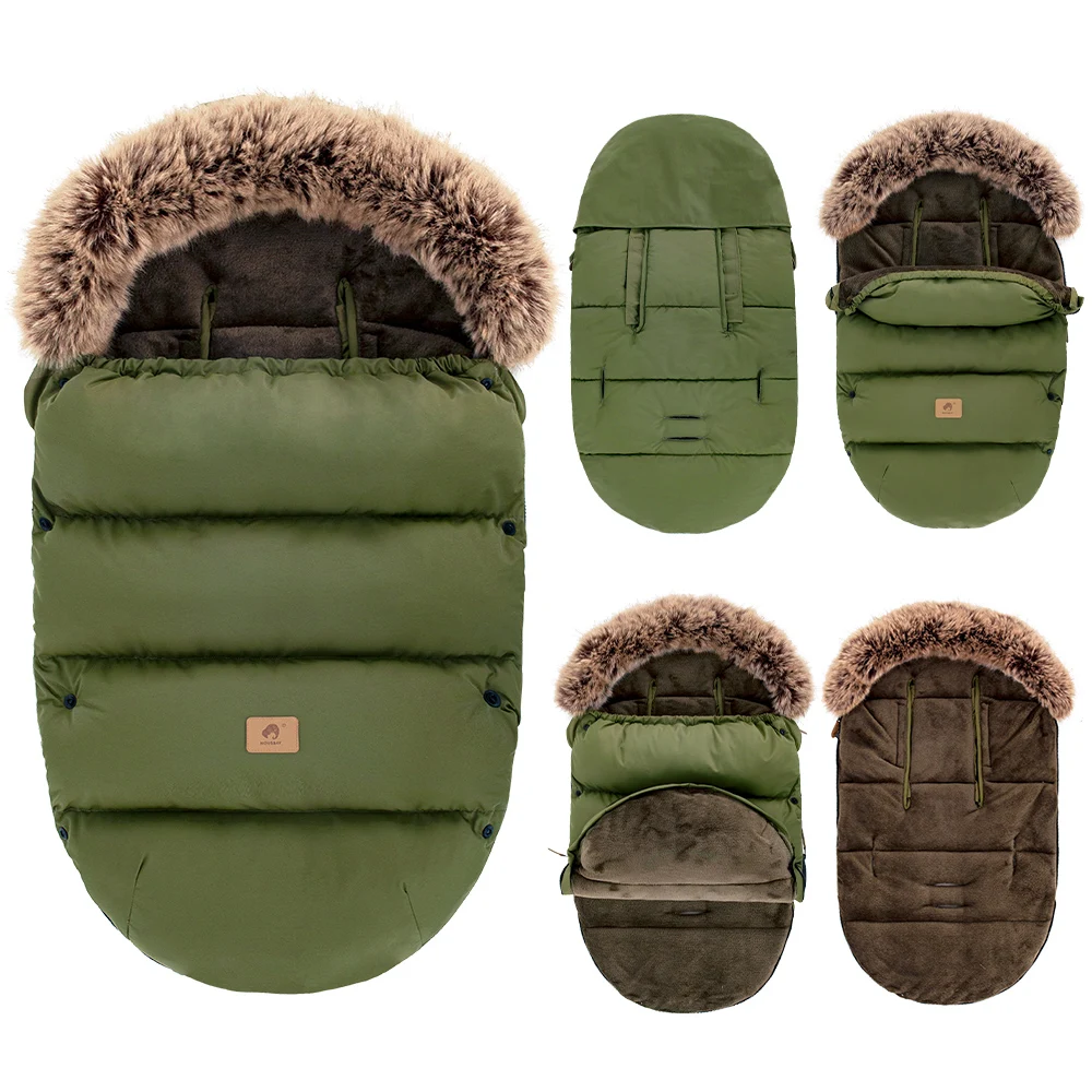 Baby Stroller Footmuff 0-24Months Baby Winter Warm Windproof