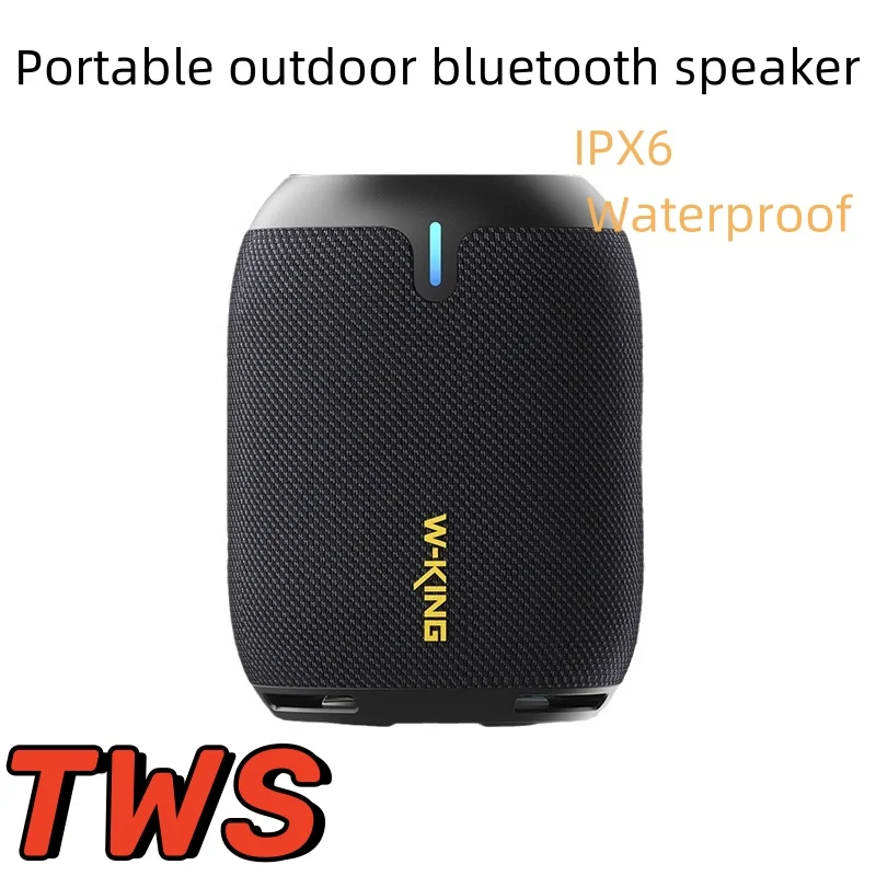 

W-KiING D120 Wireless Speaker Portable Subwoofer Outdoor IPX6 Waterproof Riding Sound TF Card BT5.0 HD High Volume Caixa De Som