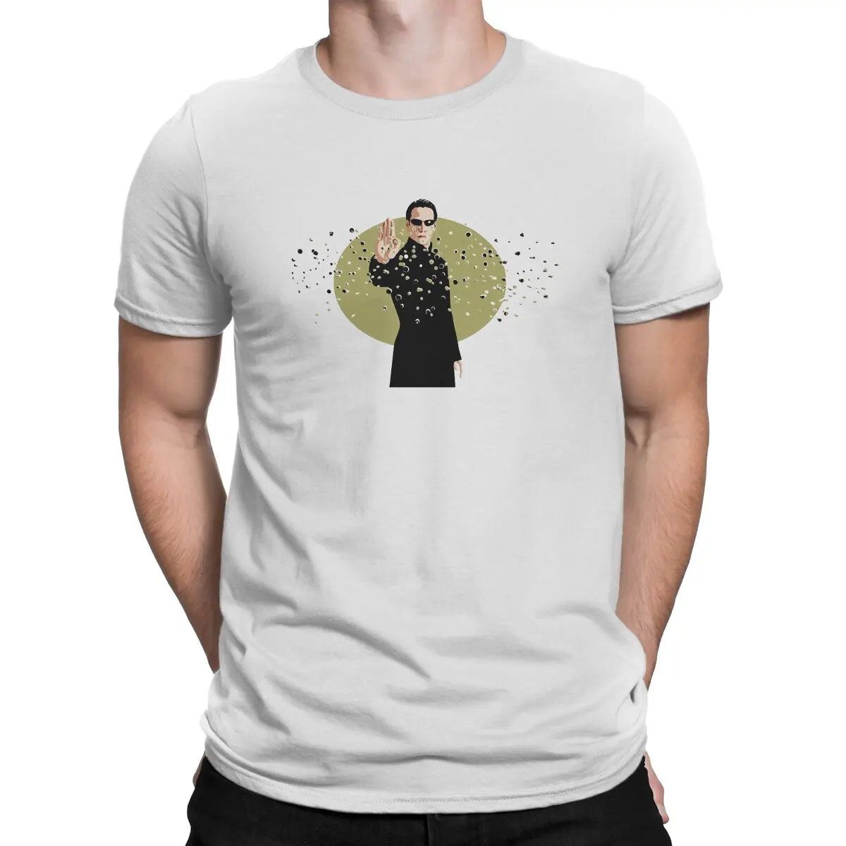 thumbnail image 1 of Camiseta Matrix para hombre, estilo hipster, estilo urbano y original., 1 of 7