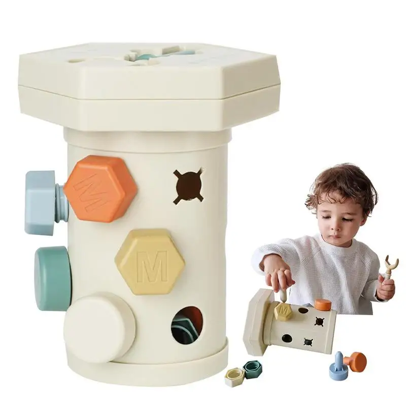 

Гайки, болты, подходящая игра, детский набор инструментов и набор строительных блоков, отвертка, игровой набор с магнитными винтами и винтами из АБС-пластика