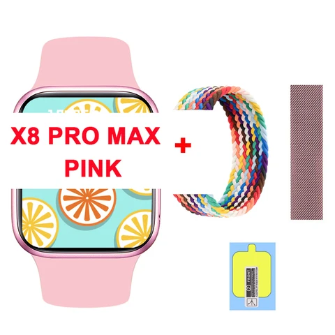 4Pcs 6Pcs Wholesale X8 Pro Max Smart Watch Men Women Fitness Tracker Sports Smartwatch Bluetooth Call Wristwatch