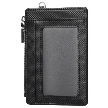 Custodia classica per slot per carte Zency Custodia per porta carte di credito in pelle di vacchetta con clip Borsa per organizer multicolore Borsa da lavoro per uomo 1